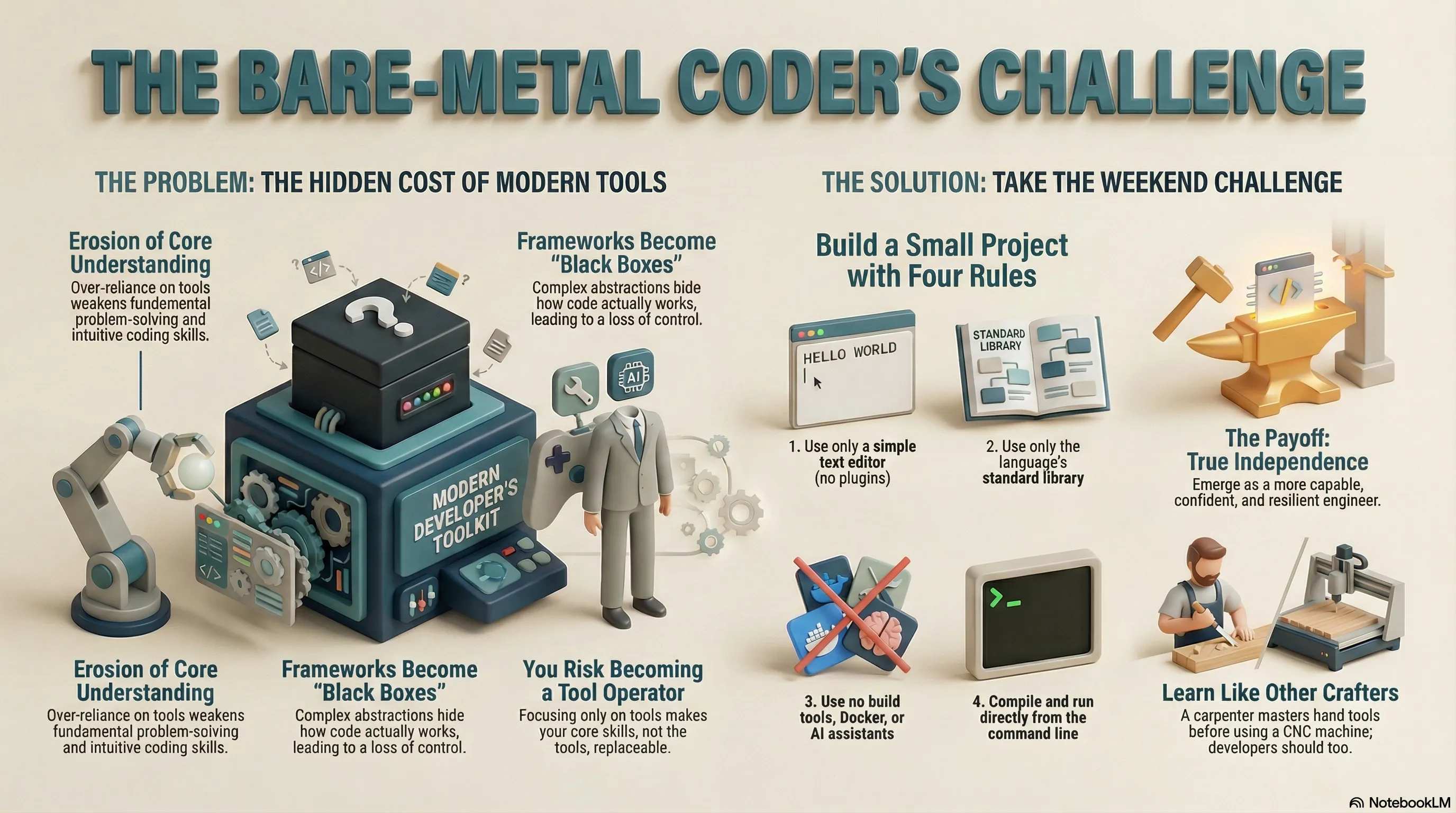 Infographic: Beyond the Tools: Rediscovering the Craft of Coding