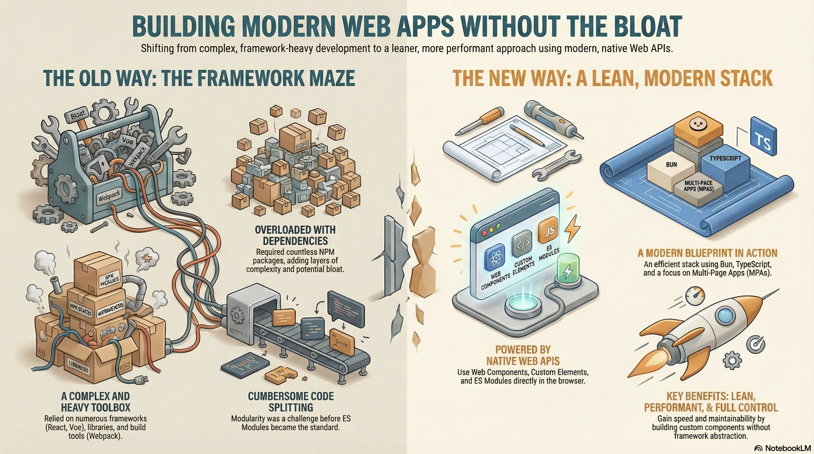 Infographic: Building Modern Web Apps Without Heavy Frameworks