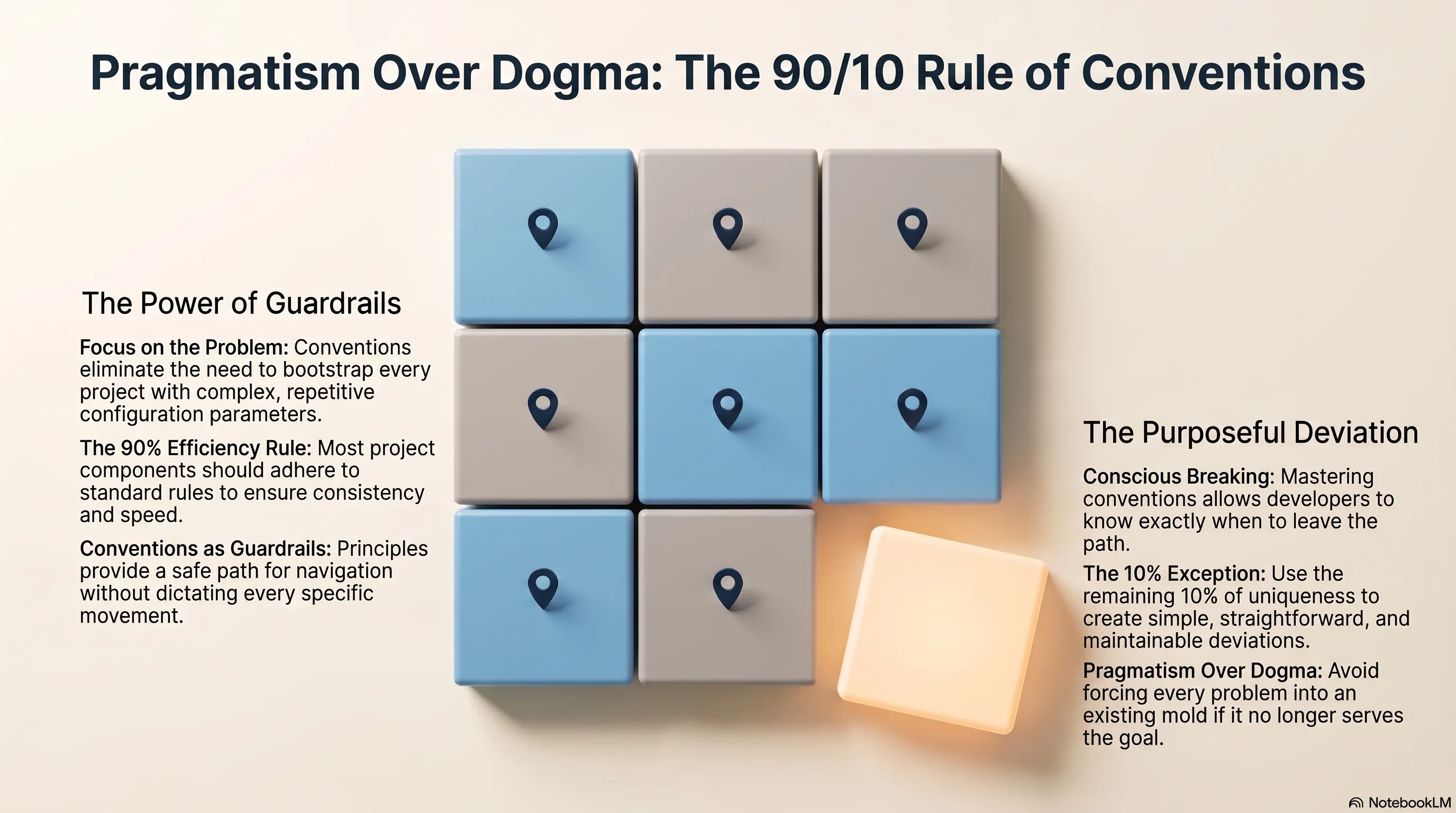 Infographic: Convention Over Configuration: Principles as Guardrails, Not Dogma