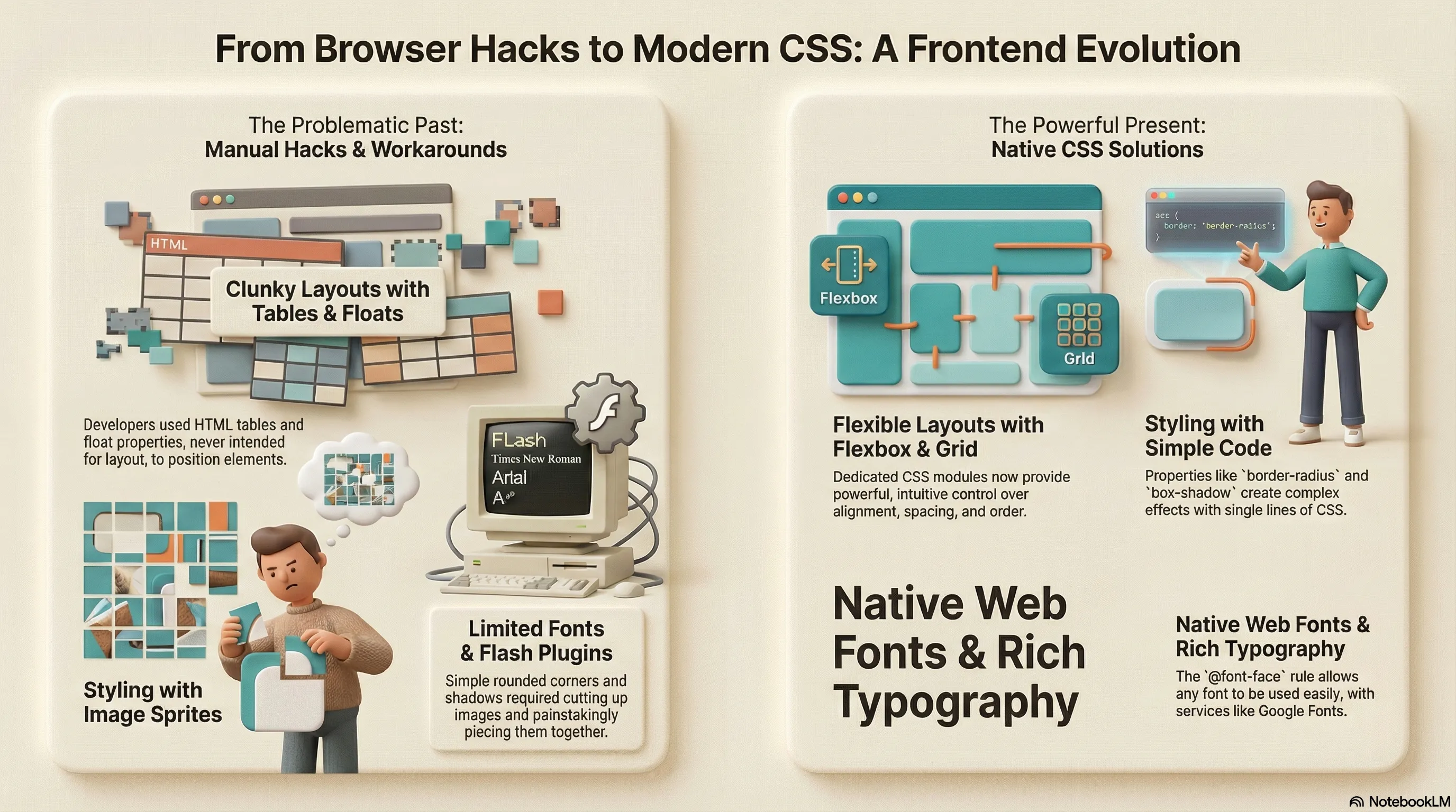 Infographic: From Browser Hacks to Modern CSS: A Frontend Evolution